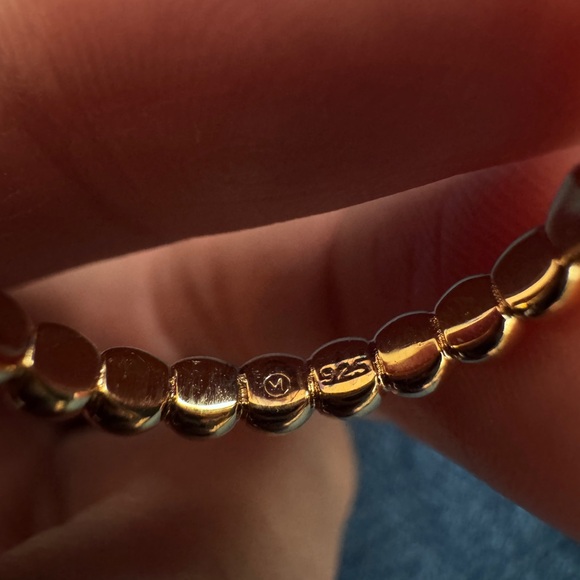 Mejuri Metallic Sphere 925 Sterling Silver -18k Gold Vermeil Ring - Picture 4 of 4